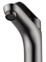 Смеситель для раковины высокий WONZON & WOGHAND ALFA, Темный графит (WW-A40232-BGG)