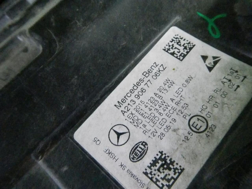 Фара левая Mercedes E W213 (2016-2021) LED