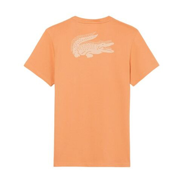 Мужская теннисная футболка Lacoste Ultra Dry Crocodile Graphic - blossom/angie