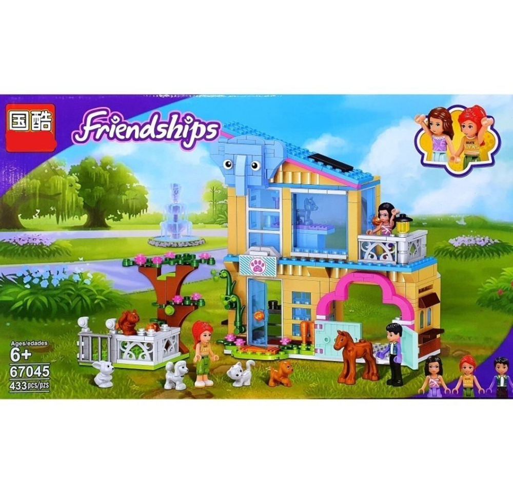 Конструктор для девочек Friendships домик для подружек, 433 детали./67045 /Совместим с Лего