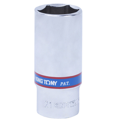Головка торцевая глубокая шестигранная 3/8&quot;, 21 мм KING TONY 323521M