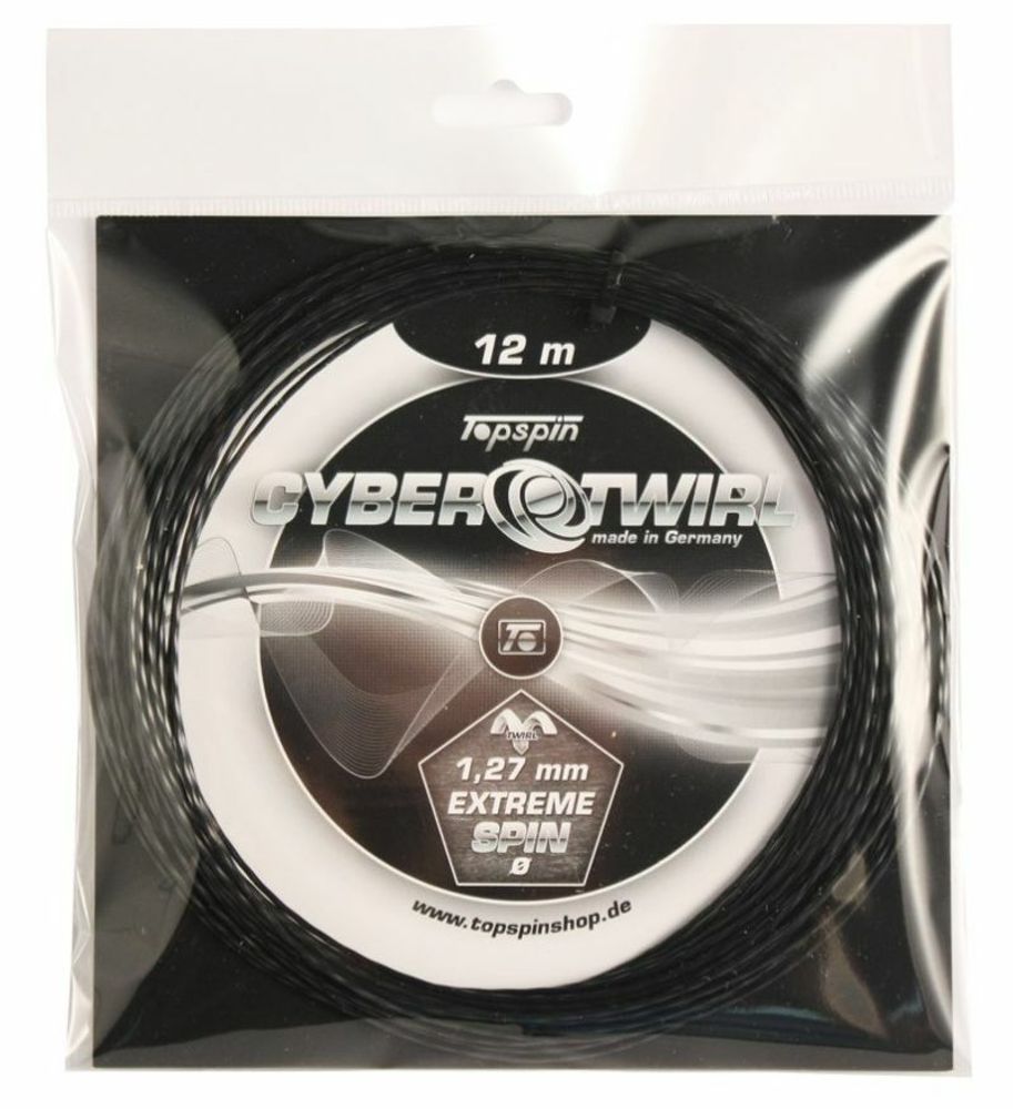 Теннисные струны Topspin Cyber Twirl (12m) - черный