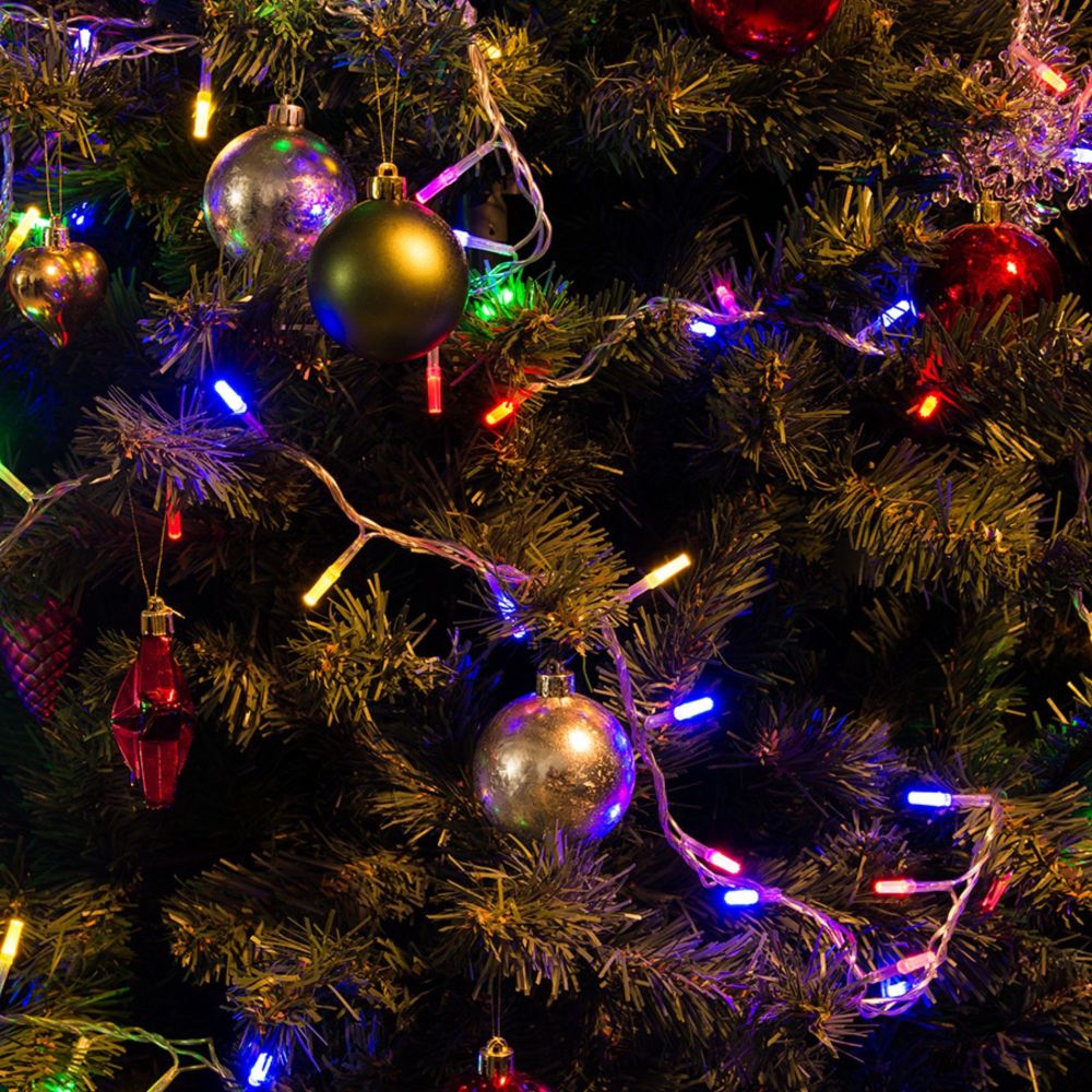 ULD-S0500-100-DTA MULTI IP20 CRYSTAL Гирлянда светодиодная. 5м. 100 светодиодов. Разноцветный свет. Провод прозрачный. TM Uniel.