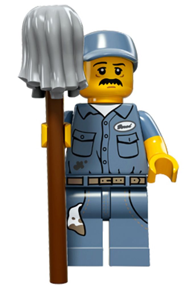 Минифигурка LEGO    71011 - 9 Дворник