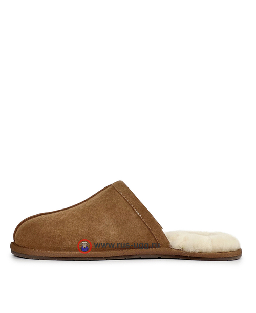 SCUFF SLIPPER MENS Chestnut