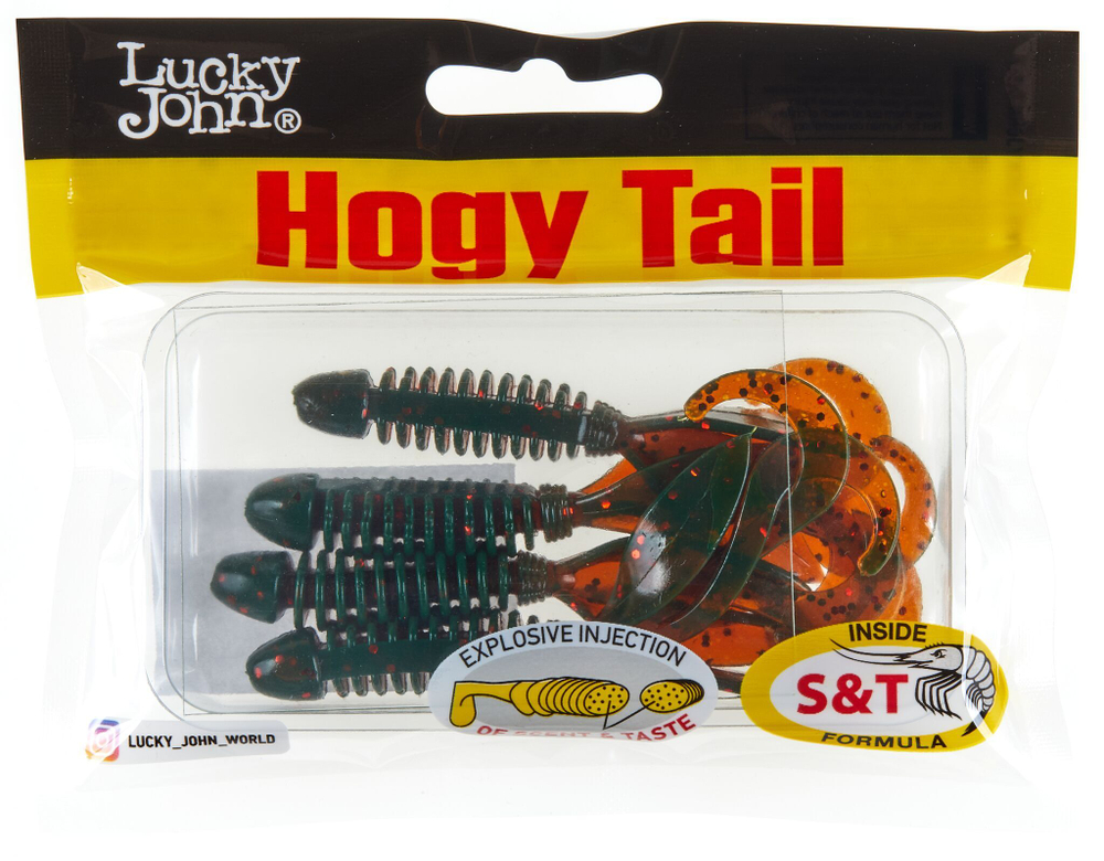 Мягкая приманка Lucky John Hogy Tail 3in (76.2 мм), цвет PA16, 7 шт.