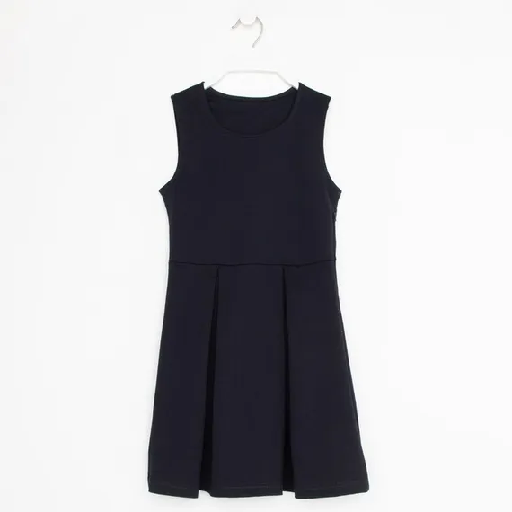 Сарафан для девочки, цвет синий, рост 122 см