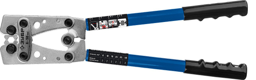 ЗУБР ПКГ-50, 6 - 50 мм2, усиленные пресс-клещи гексагональные для медных наконечников и гильз, Профессионал(45453)