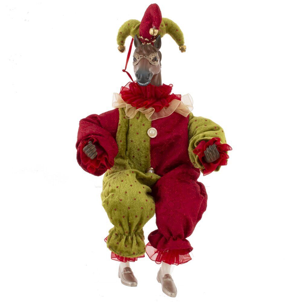 GAEM Игрушка набивная подвес "Лошадь-клоун", L16 W9 H36/24 см