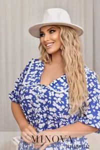 Платье 1542-синий Minova