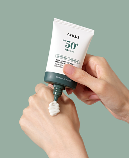 Anua Солнцезащитный крем с экстрактом хауттюйнии SPF50 Heartleaf Silky Moisture Sunscreen 50 мл