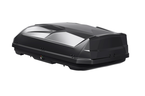 Автобокс на крышу автомобиля "Cybort Enzo Classic +" 530 л, двухсторонний (чёрный текстурный) / ТюнАвто