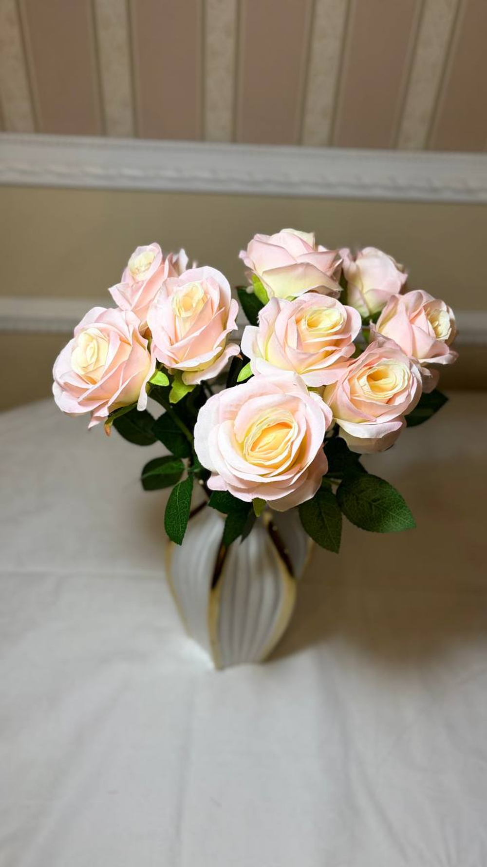 Искусственные цветы, желтые подсолнухи / Высота 44 см. 9 стебелей 9 бутонов/