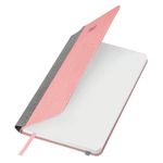 Ежедневник датированный 2025 А5 138x213 мм, BRAUBERG "Mosaic", под кожу, карман для ручки, резинка-фиксатор, розовый, 115839