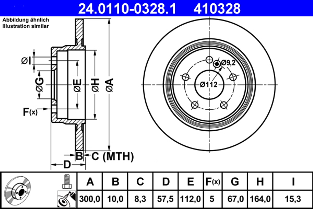 ATE - 24011003281-ATE - Brake Disc
