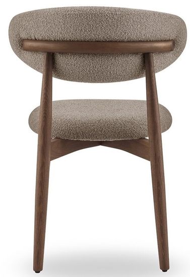 Cтул Comfy бежевая ткань, ножки орех