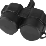 Удлинительный кабель Schuko IP44 с 2 розетками 22 см