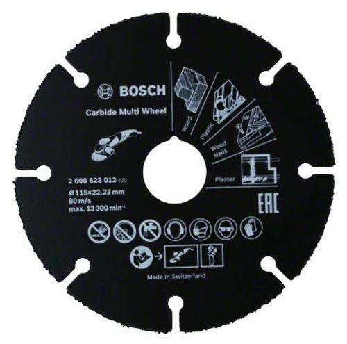 Отрезной диск Carbide Multi Wheel по дереву, 115 мм 2608623012