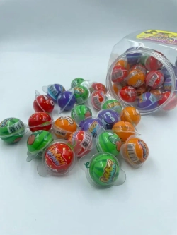 Мармелад Crazy фрукты с кислой начинкой , 50шт по 10гр.