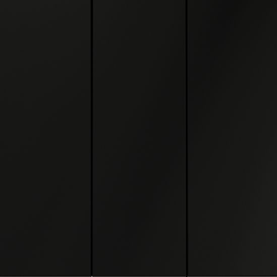 Выключатель встраиваемый VOLTUM S70 трехклавишный 10А, (черный матовый)