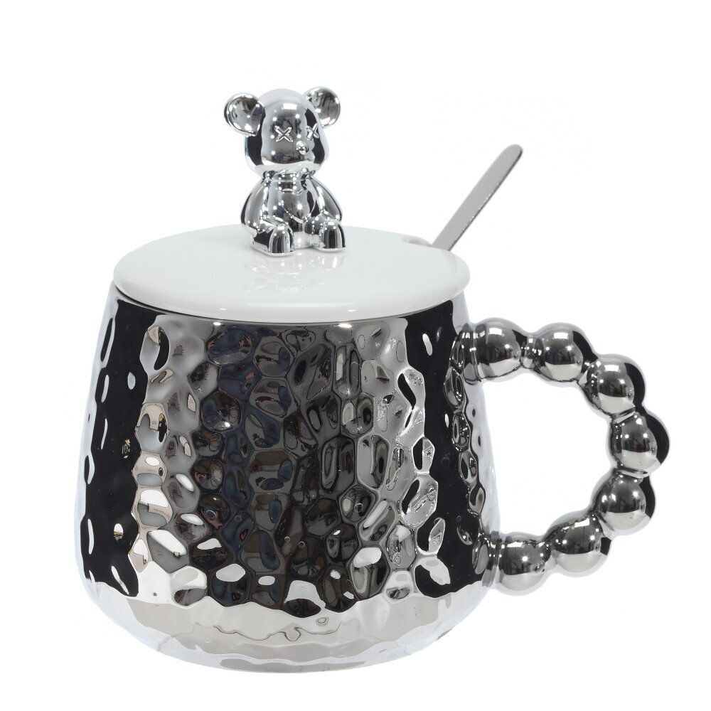 GAEM Кружка с крышкой и ложкой, 400 мл, L14 W10 H13 см, 2в.