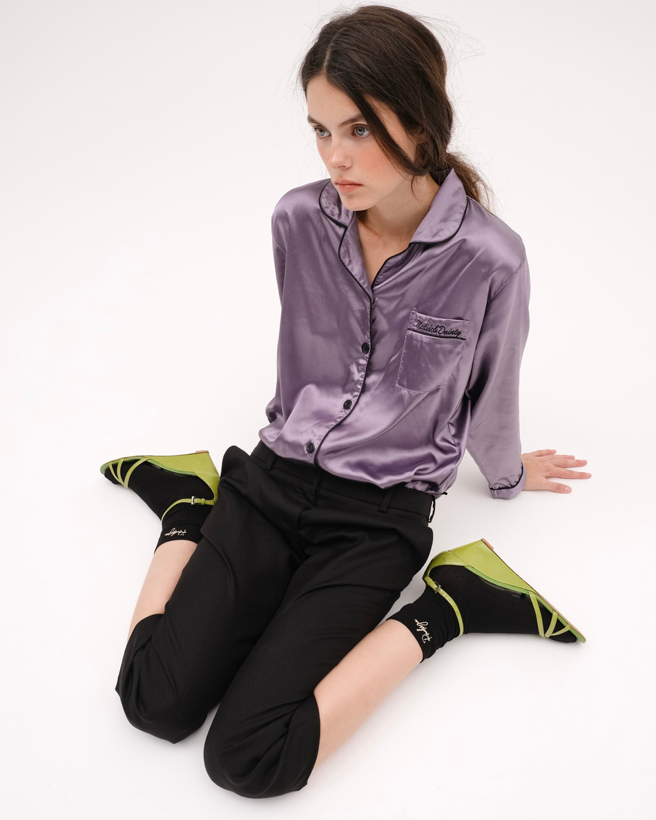 Носки с добавлением шелка Туфелька