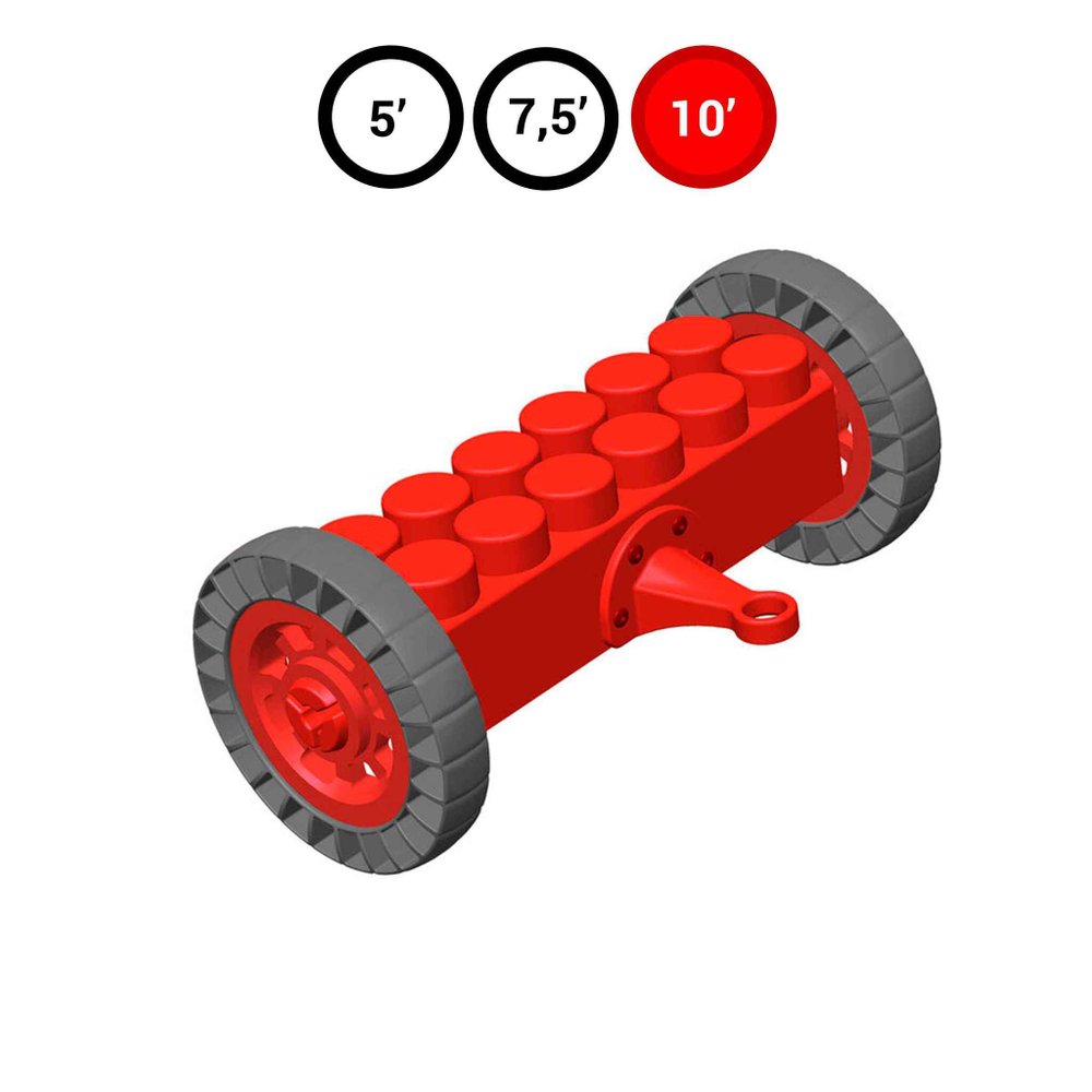 Задний мост с колесами для GigaBloks