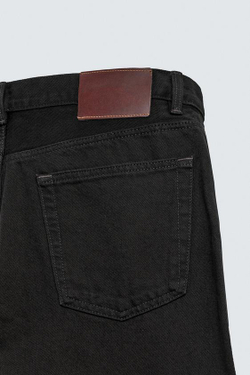 ZARA ДЖИНСЫ STRAIGHT FIT, ЧЕРНЫЙ