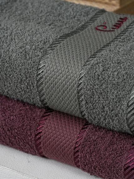 Набор махровый халат мужской и женский с полотенцами PIERRE CARDIN