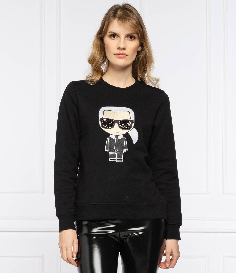 Худи ikonik karl Karl Lagerfeld - черный(210W1820)