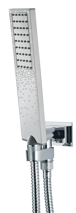 Bossini C13 ручной душ: держатель с шланговым подсоединением, лейка, шланг 1, 5 м латунь, цвет хром