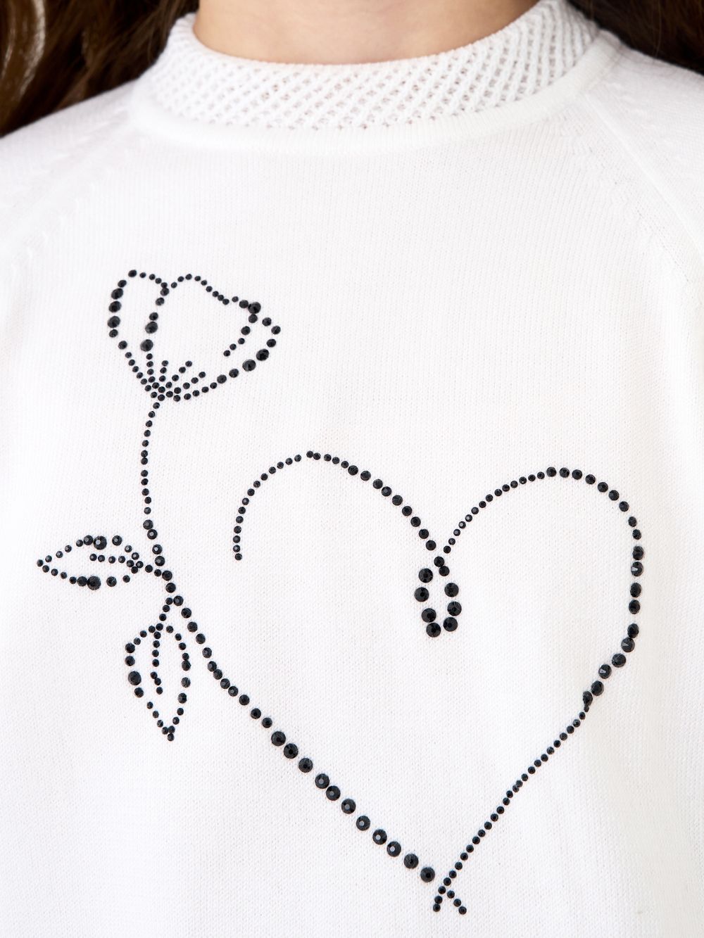 Джемпер для девочки 1408 белый