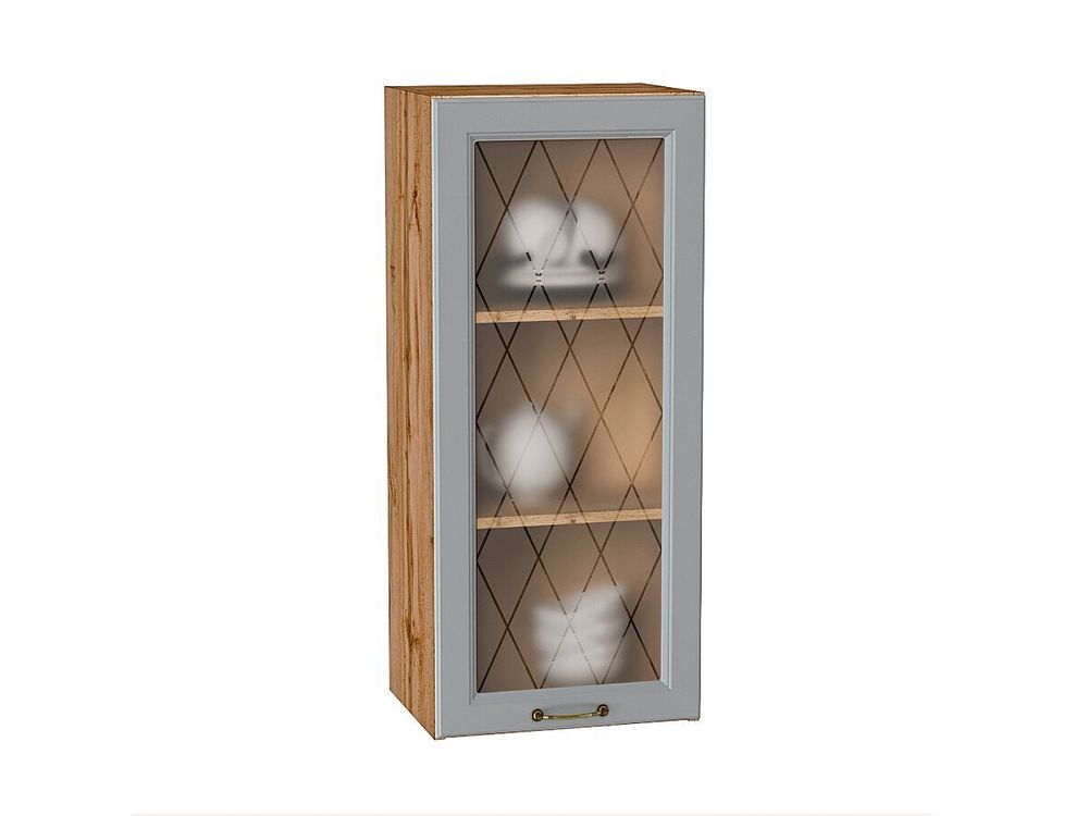 Шкаф верхний с 1-ой остекленной дверцей Ницца