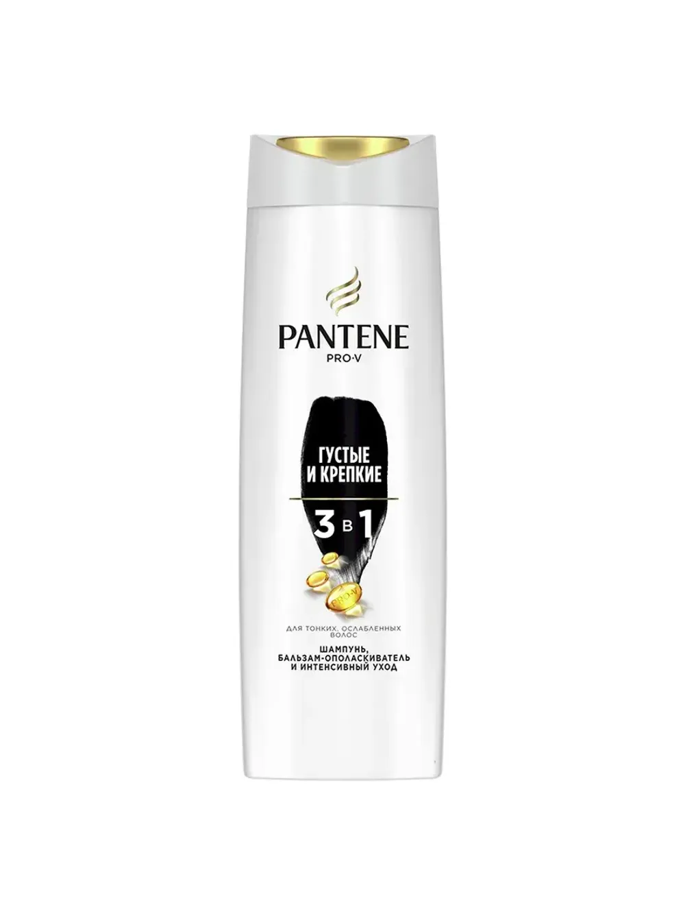 Шампунь для волос Pantene Густые и крепкие 3в1, 360мл