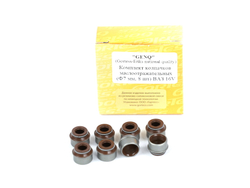 Маслосъемные колпачки (манжеты) дв. ВАЗ 16V (клапаннов) Калина, Приора, Гранта, Веста комплект 8 шт.  (7мм) в кор. (Ростов) ( ОЕ 21120-1007026-86 )