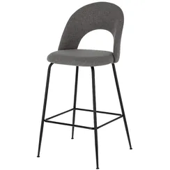 Полубарный стул Mahalia 63 см темно-серый