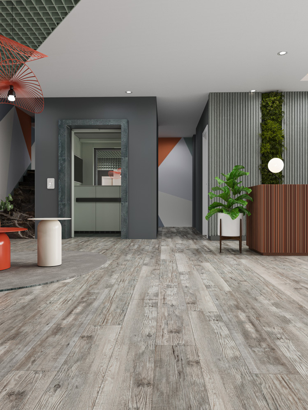 Ламинат SPC CronaFloor WOOD Сосна Монблан