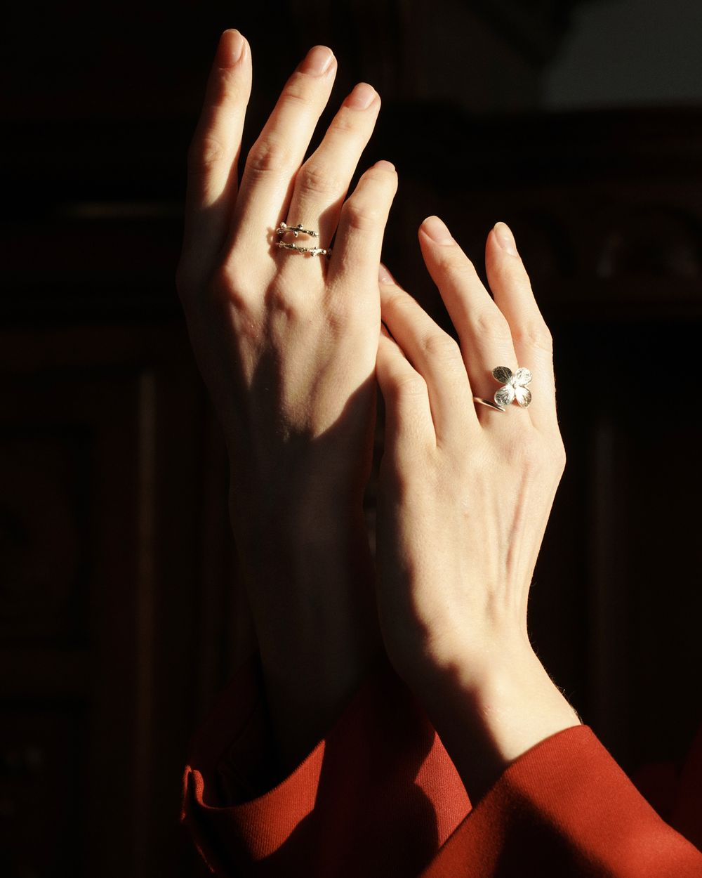 Кольцо Веточка Лиственницы