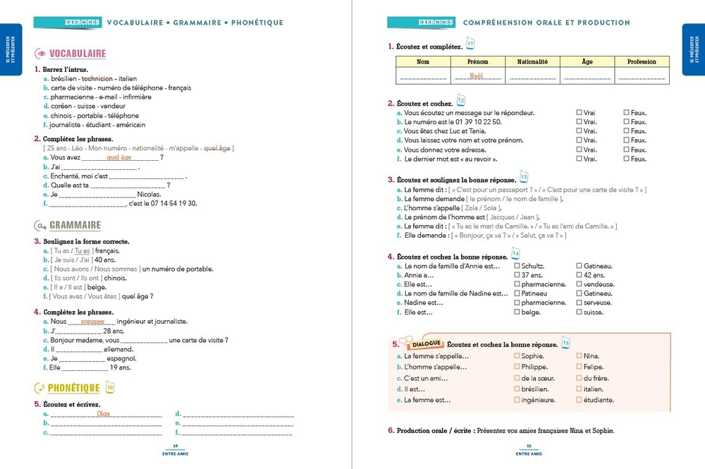 100% FLE - Communication essentielle du français A1 - Livre + didierfle.app