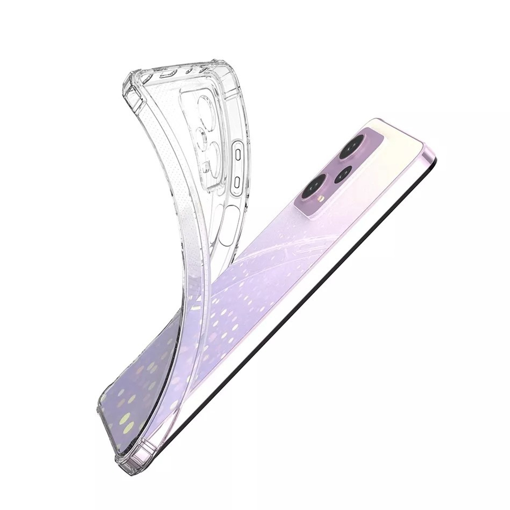 Чехол прозрачный с усиленными защитными углами для Xiaomi Redmi Note 12 и Poco X5 5G, серия Ultra Plus от Caseport