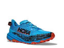 Кроссовки для бега женские Hoka Speedgoat 6 Сине-оранжевые