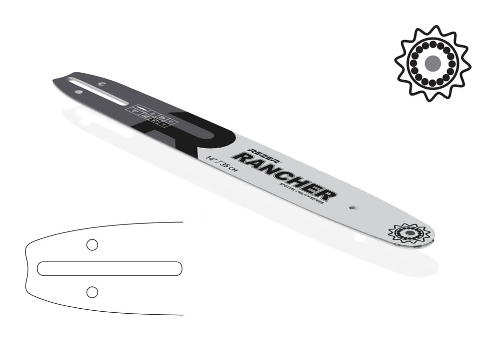 Rezer Rancher 353 L 9 A Направляющая шина бытового назначения для цепных пил