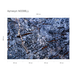 Гибкий мрамор M208B_L