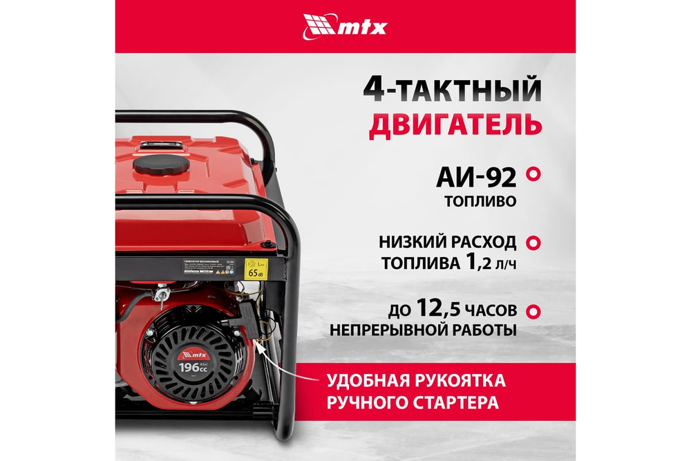 Генератор бензиновый MTX RS-3000