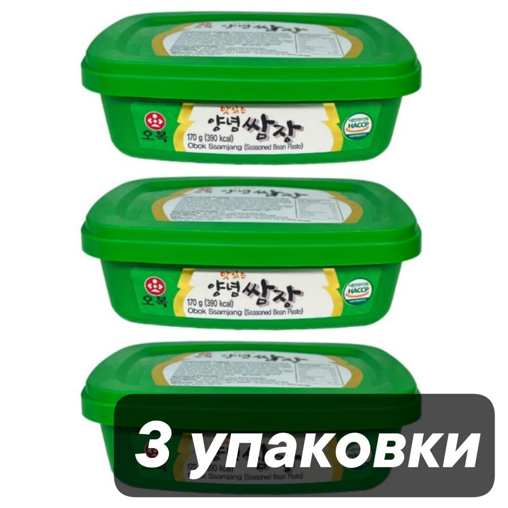 Соевая паста Obok Soybean Paste Самдян 170 г x 3 шт