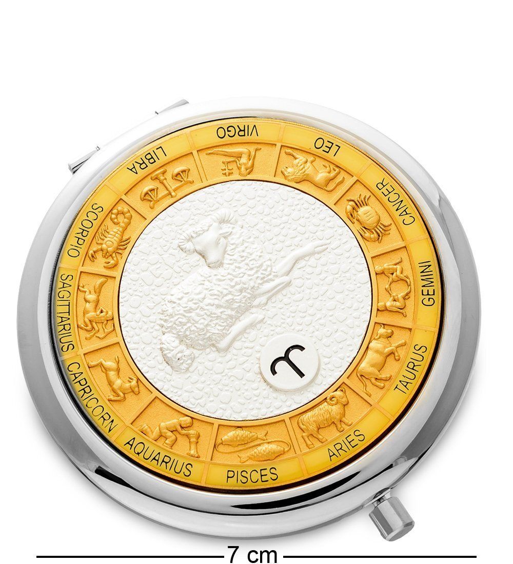 WIN- 02- 8 Зеркало серебр. «Знак Зодиака - Овен»