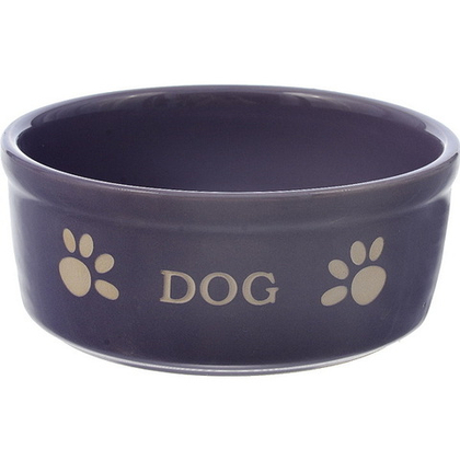 NOBBY Миска керамическая "Dog", фиолетовая (15,5 см), 0,46л