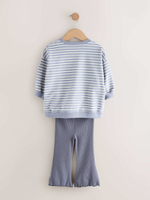 Толстовка и легинсы в комплекте для девочки Next E65-384, 2 шт., Зеленый, Молочный, Серый