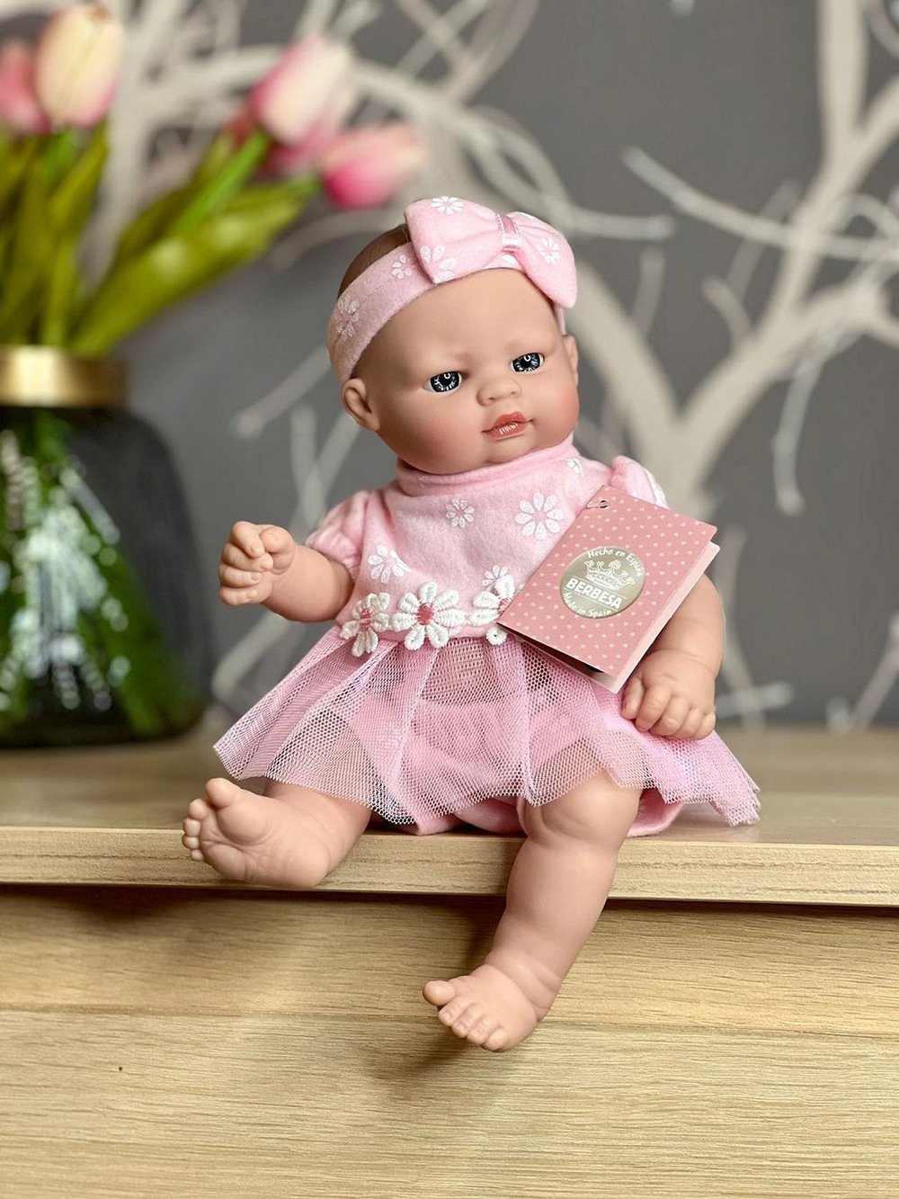 Кукла Berbesa виниловая 27см Recien Nacido (2511K)