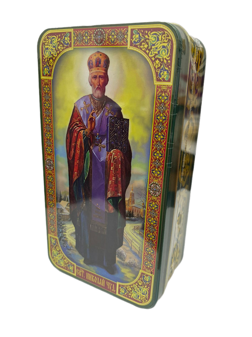 Шкатулка подарочная "Николай Чудотворец" 100 г.